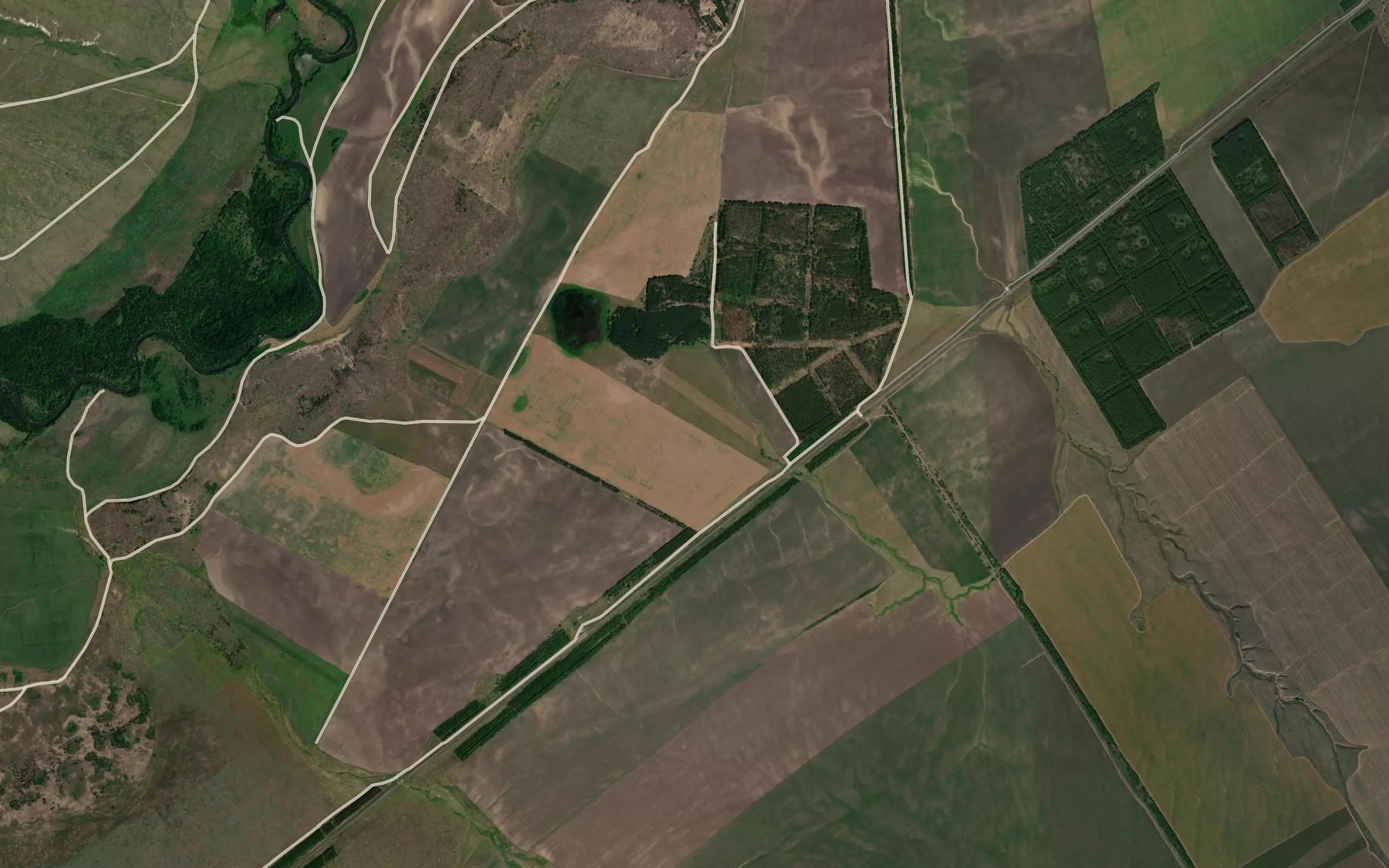Satellite map of the Ozero Vasil'yevo