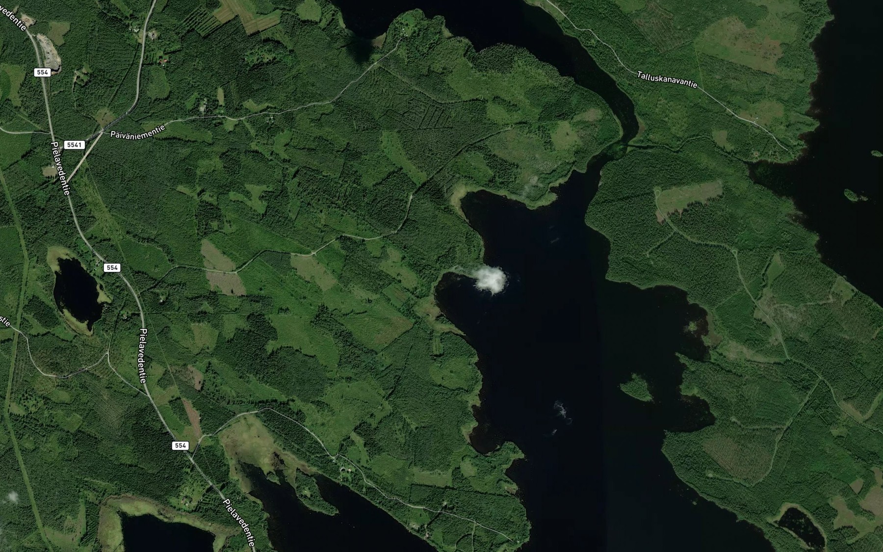 Satellite map of the Pajulahdenoja