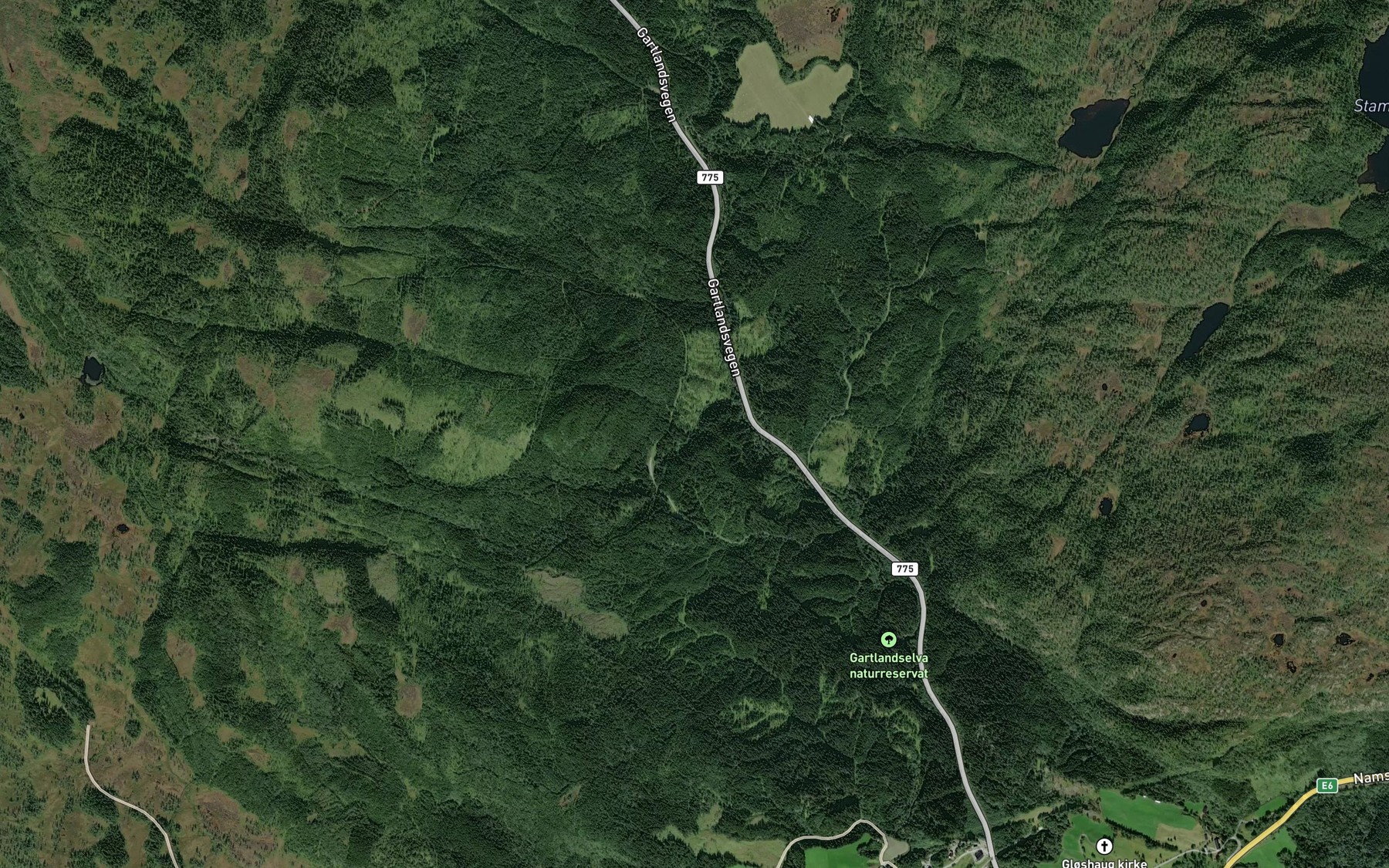 Satellite map of the Royrengdalbekken