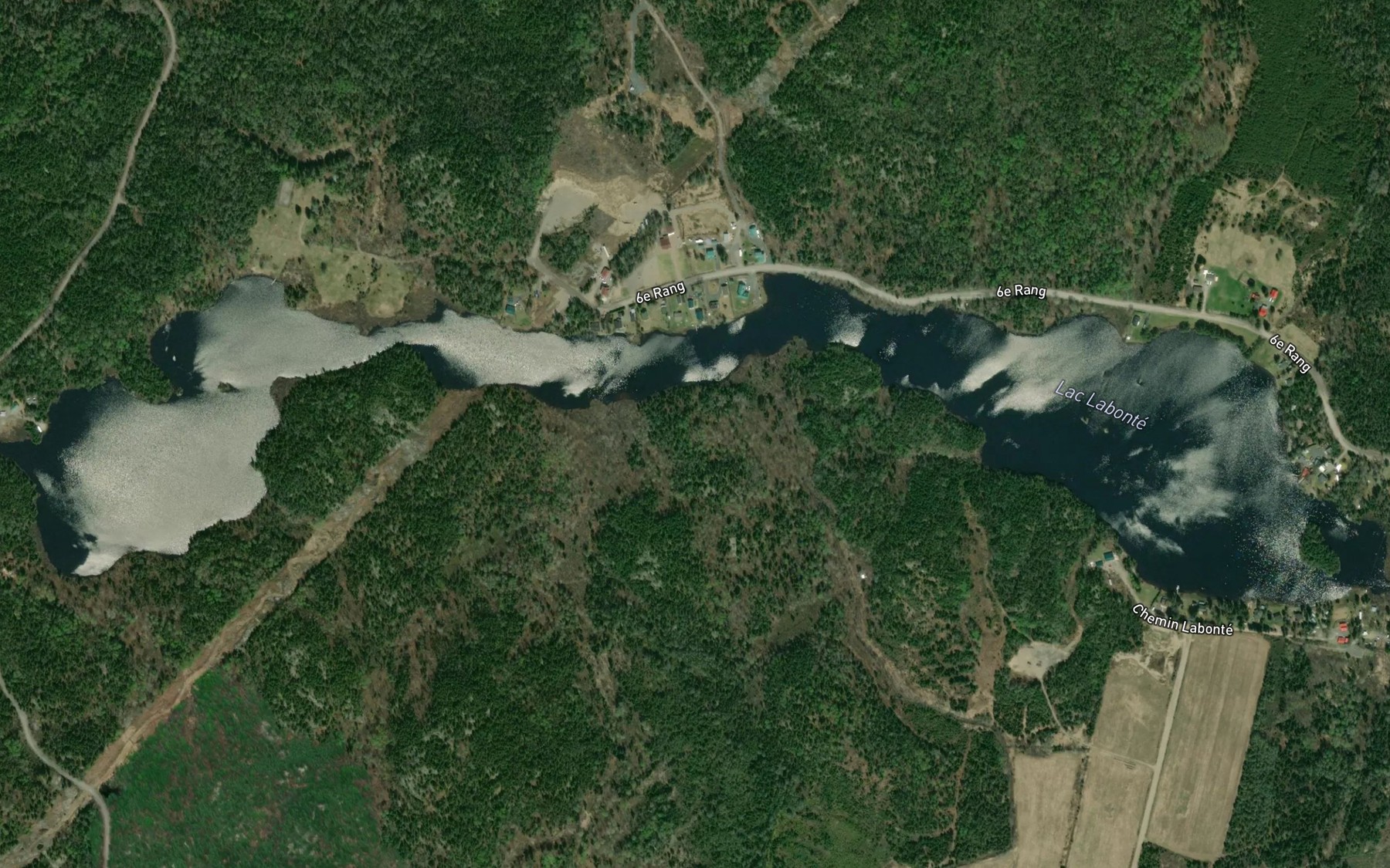 Satellite map of the Lac Labonte