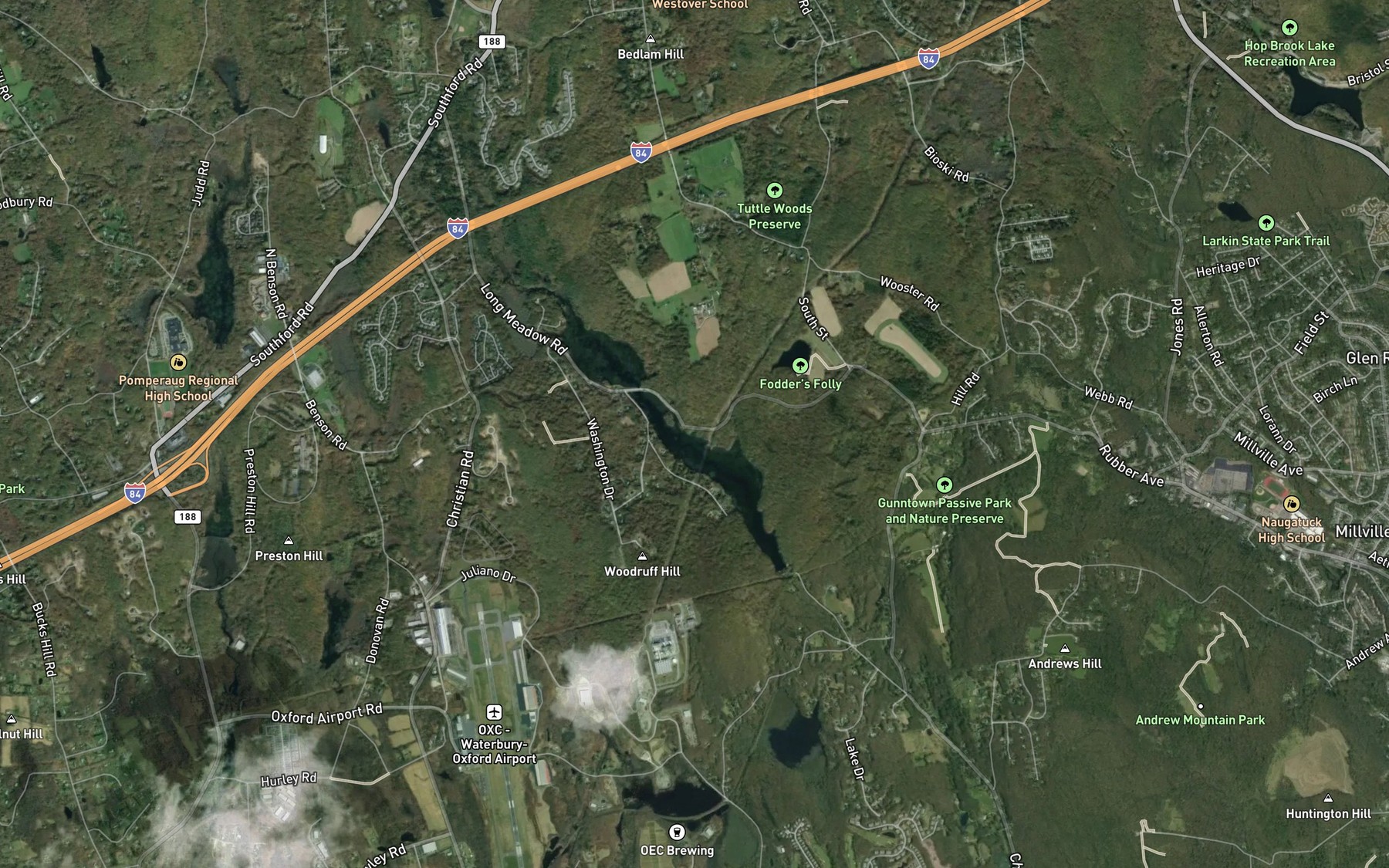 Satellite map of the Spot 2