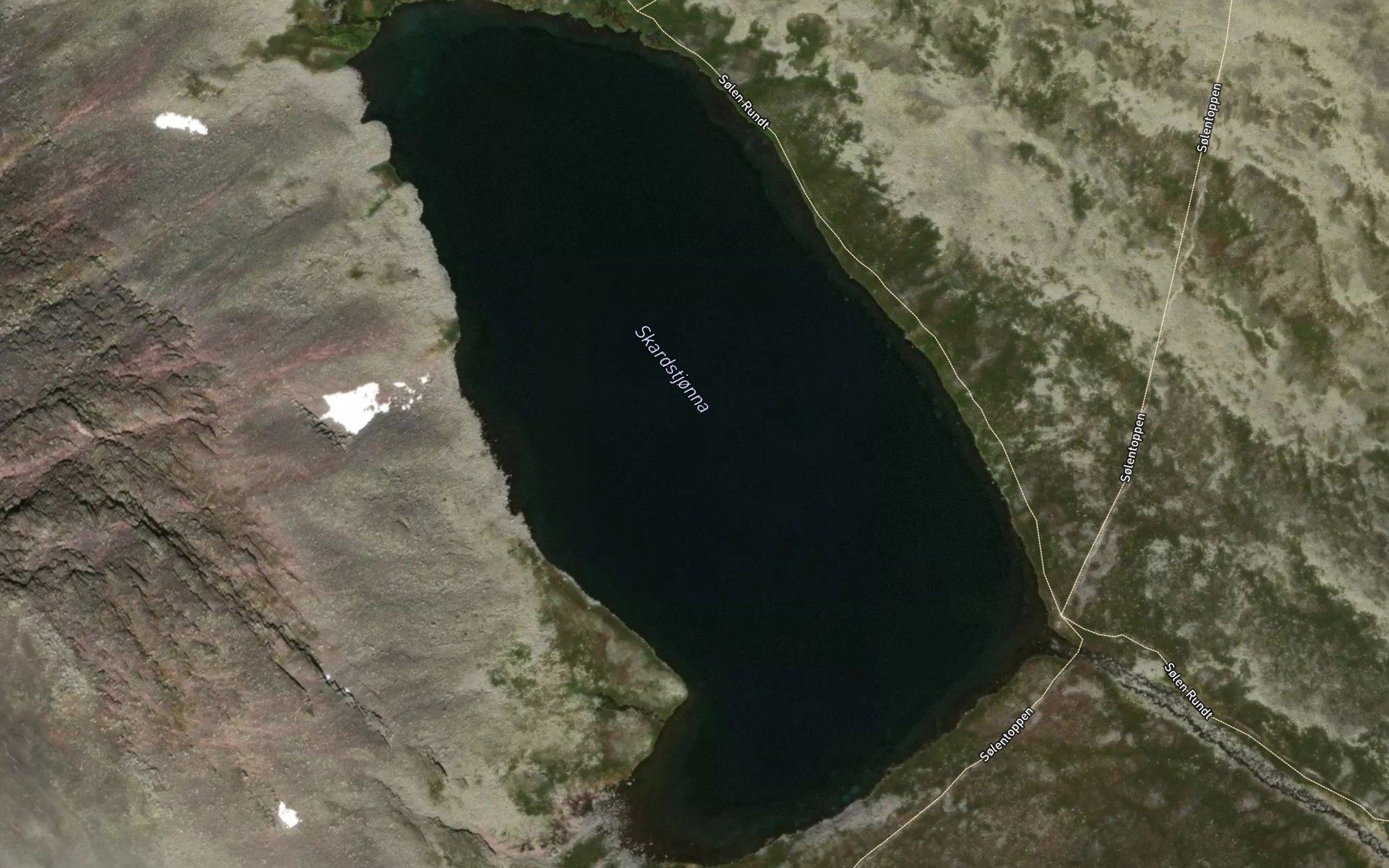 Satellite map of the Skardstjonna