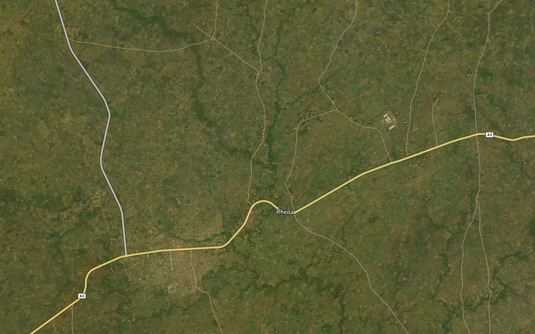 Satellite map of the River Uja