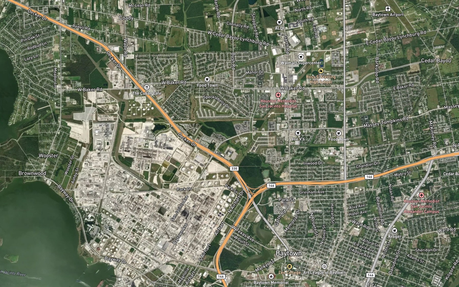 Satellite map of the West Fork Goose Creek