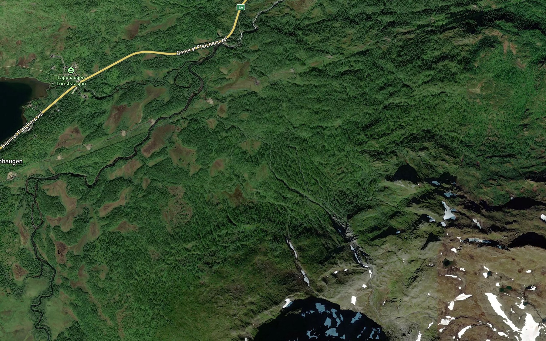 Satellite map of the Jordbekken
