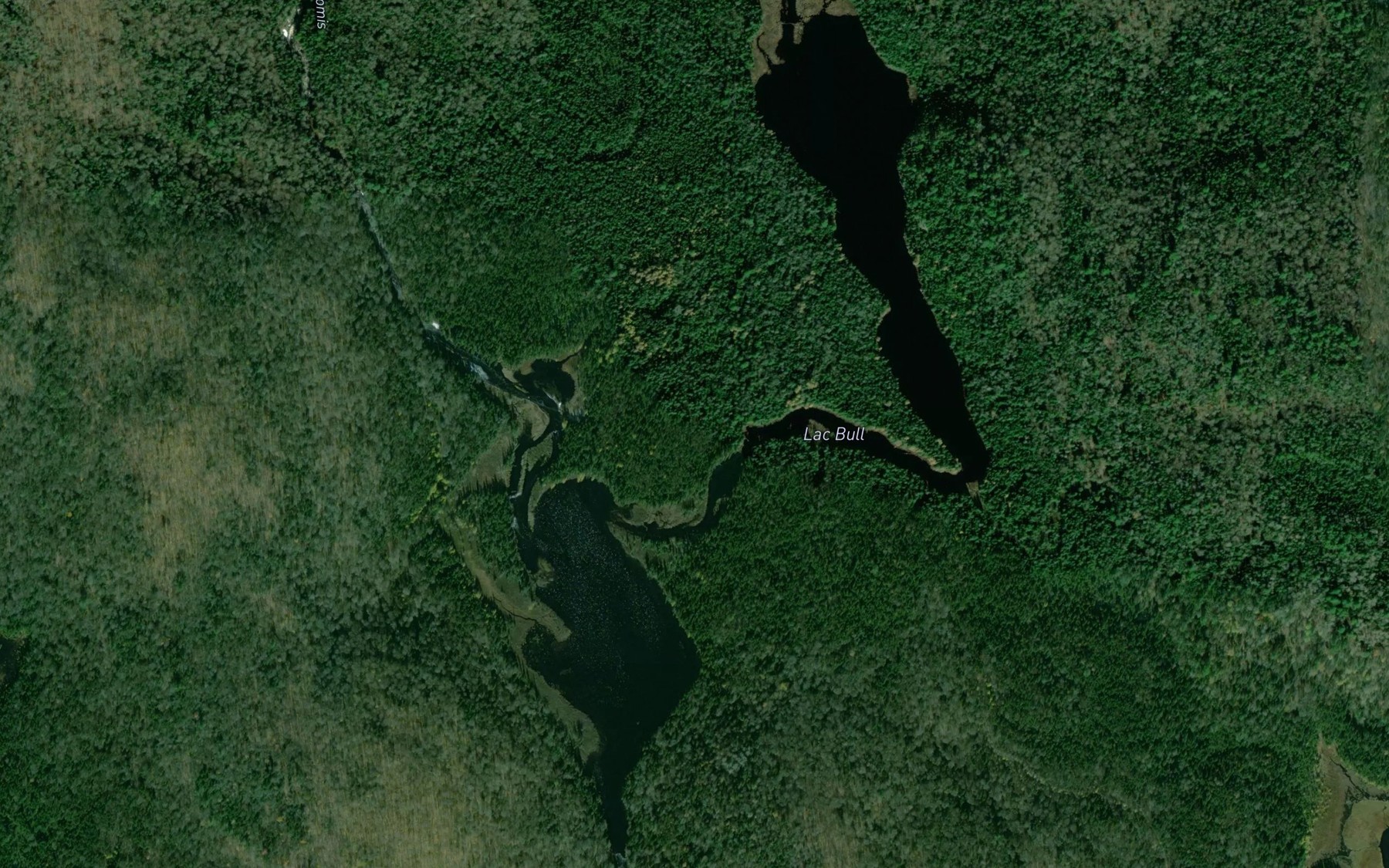 Satellite map of the Lac Bull