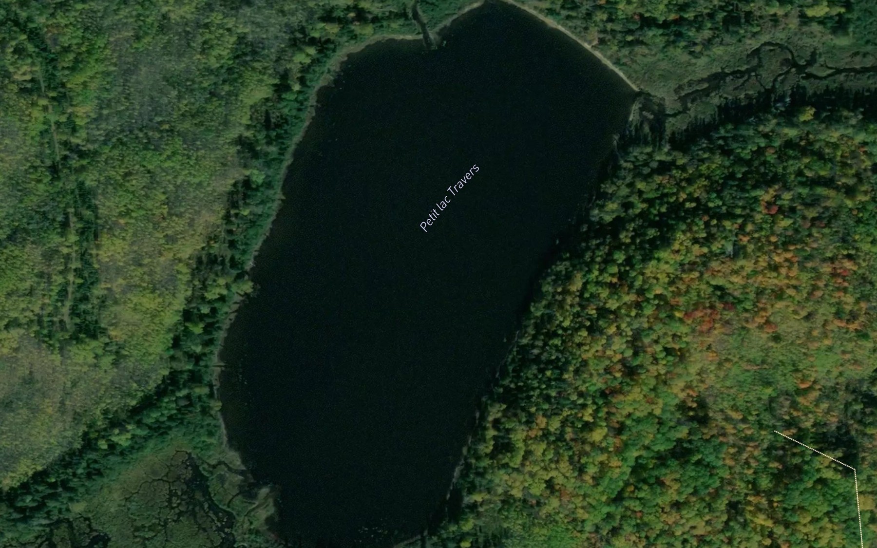 Satellite map of the Lac Ernest