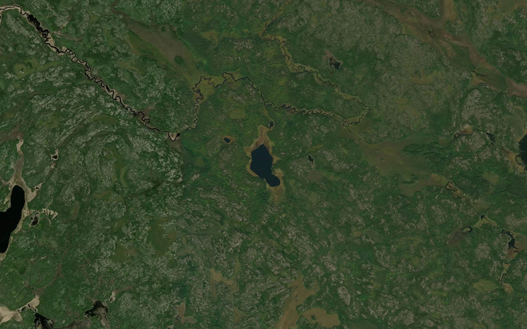 Satellite map of the Seekeepeesi Lake