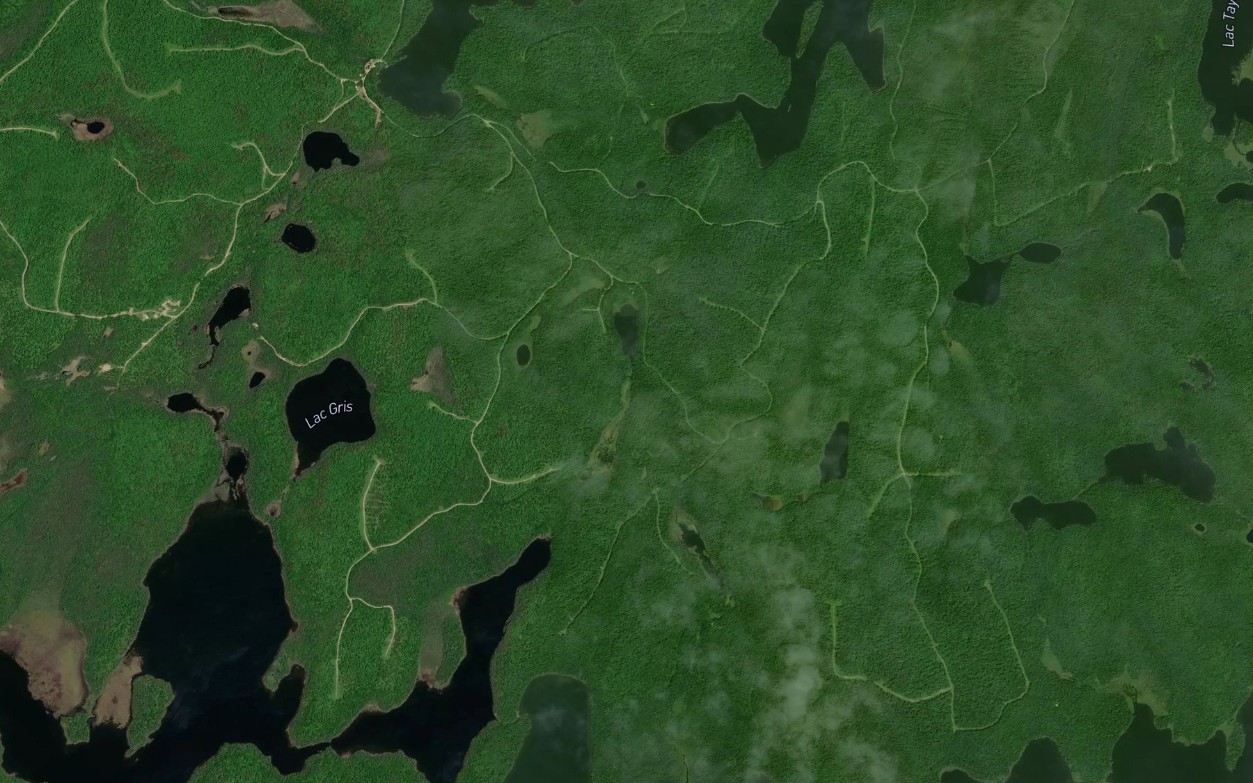Satellite map of the Lac Tipi