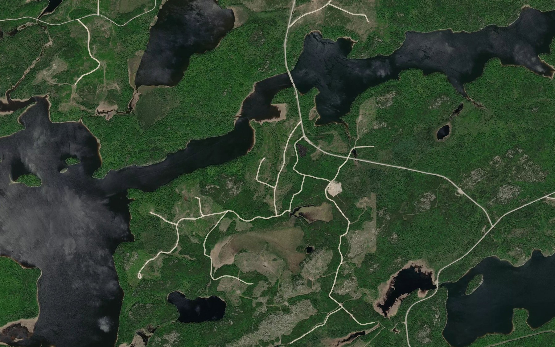 Satellite map of the Young Narrows