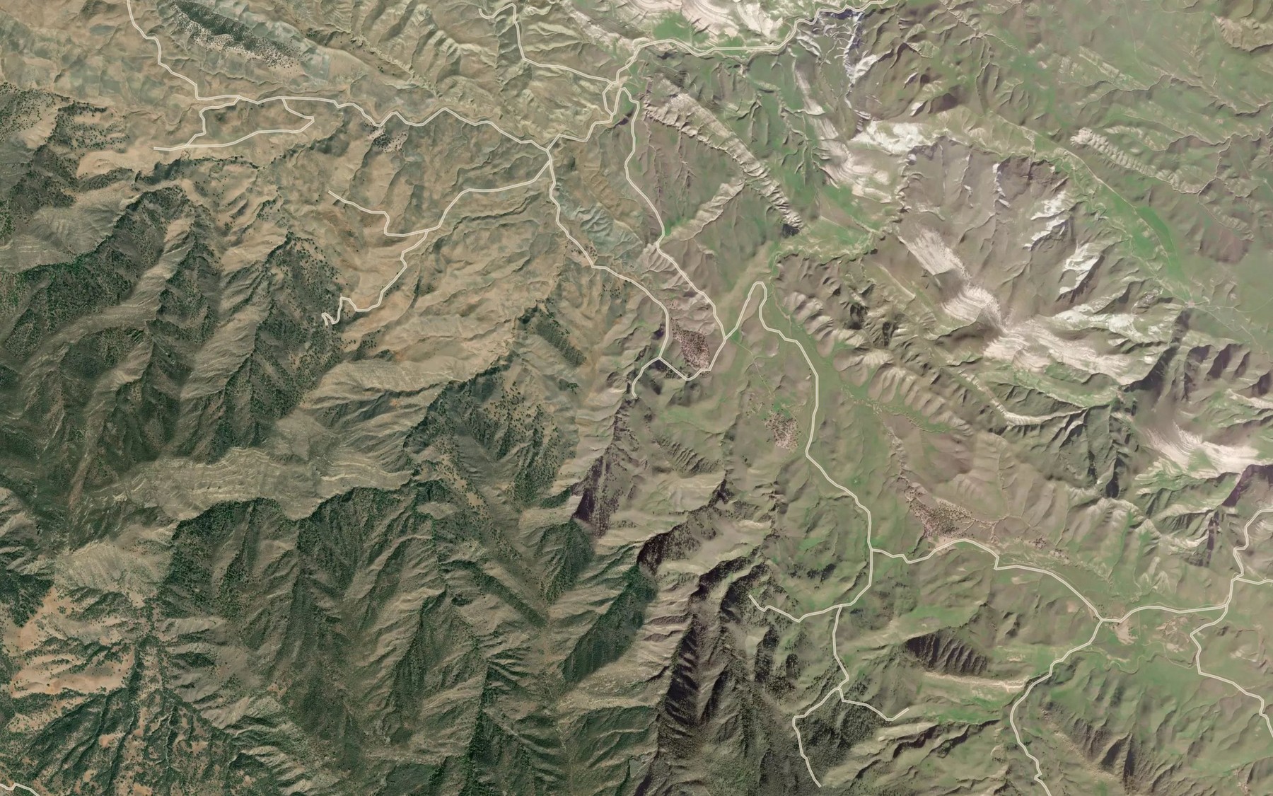Satellite map of the Double Trough Spring