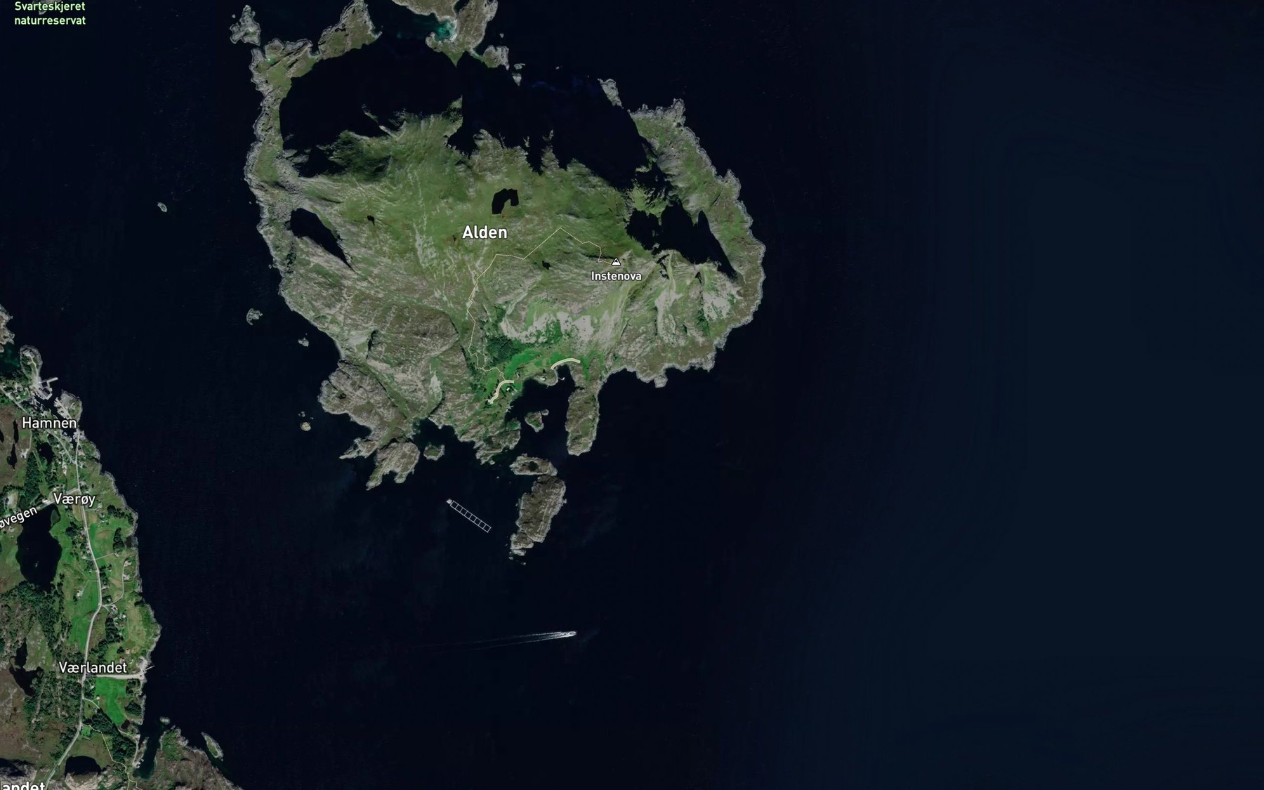Satellite map of the Rokvika