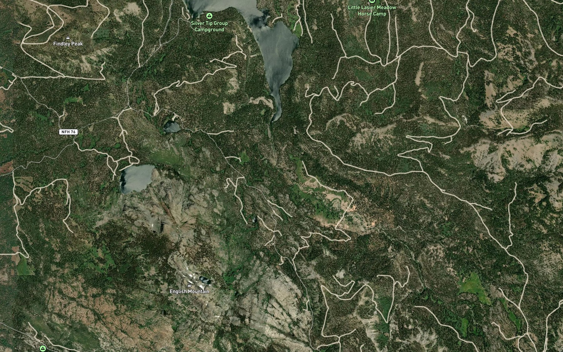Satellite map of the French Creek