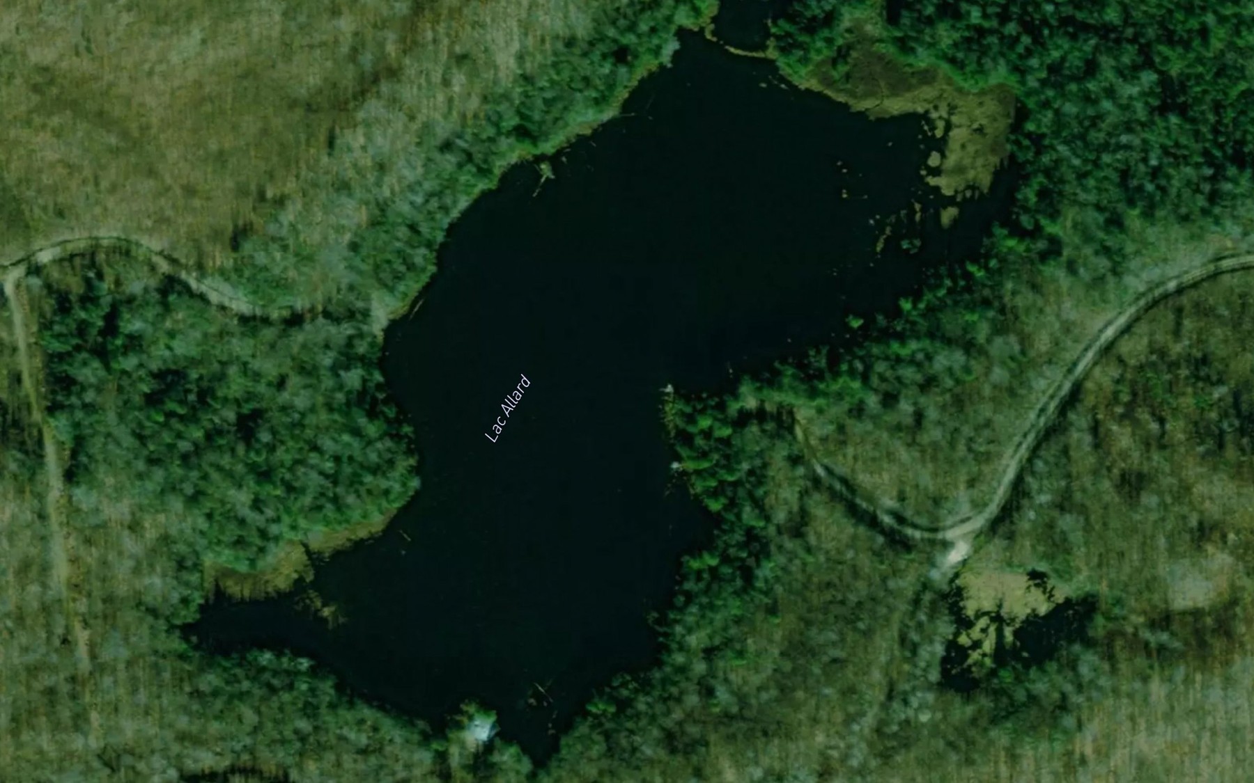 Satellite map of the Lac Allard