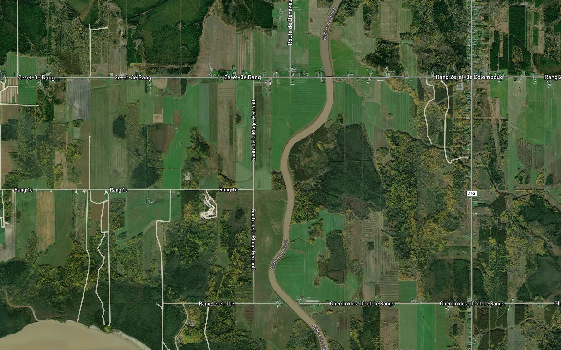 Satellite map of the Cours d'eau Binet