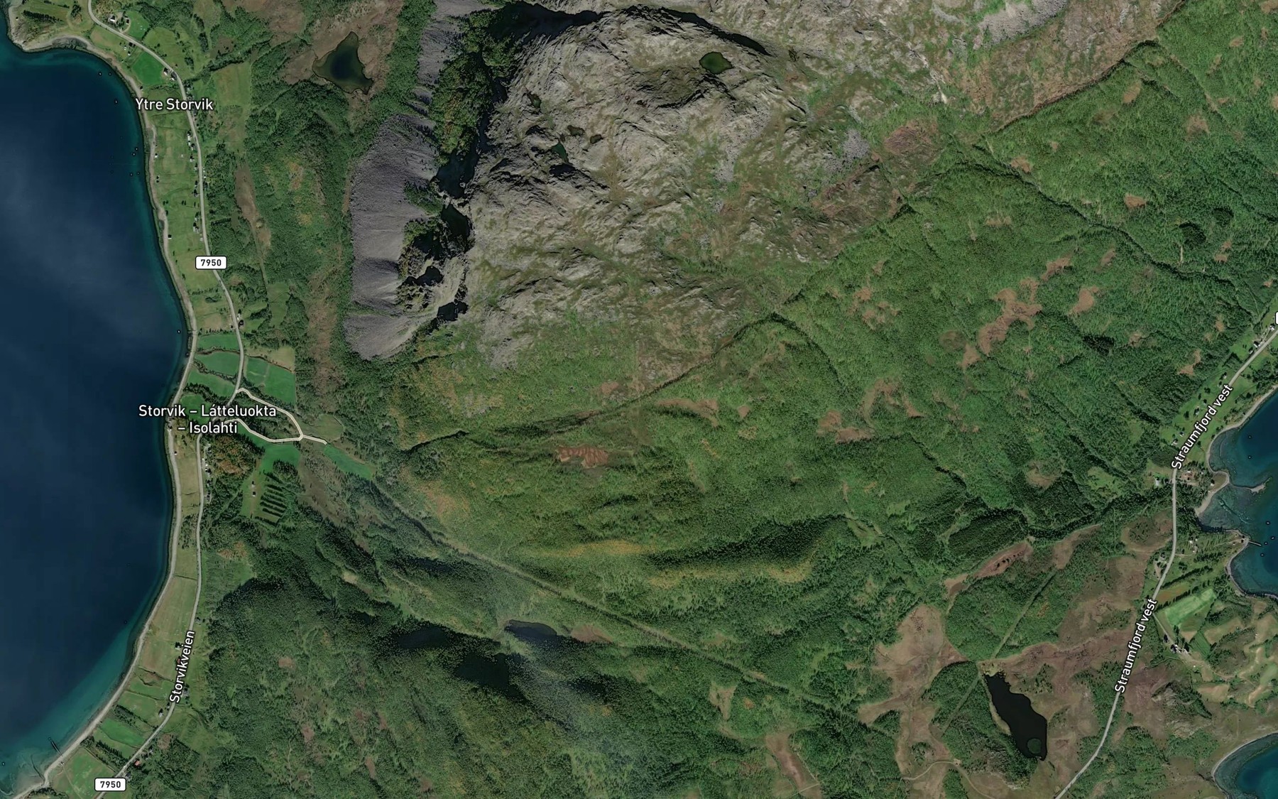Satellite map of the Riidielva