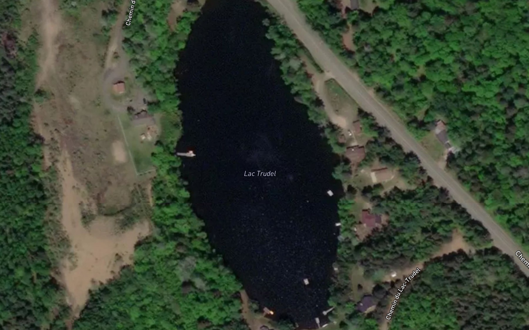 Satellite map of the Lac Trudel