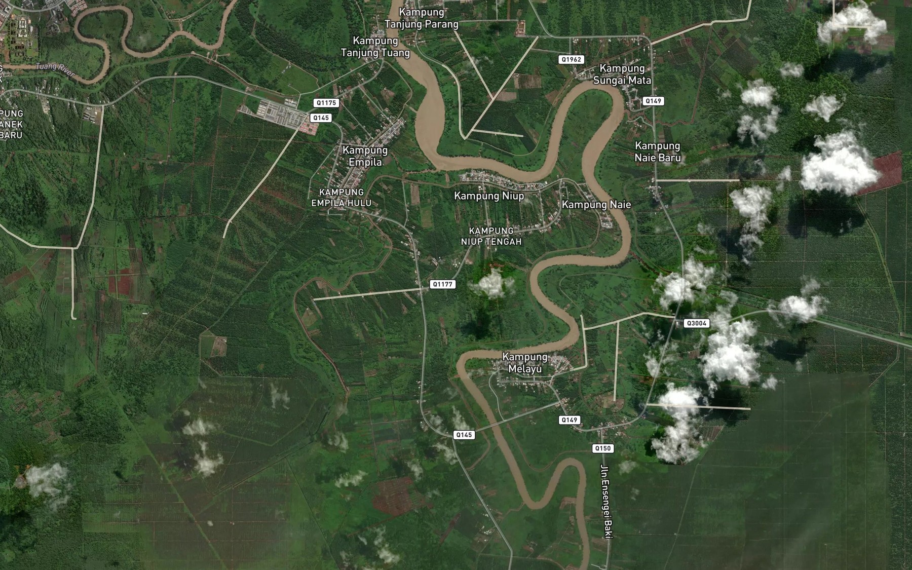 Satellite map of the Sungai Kali Besar