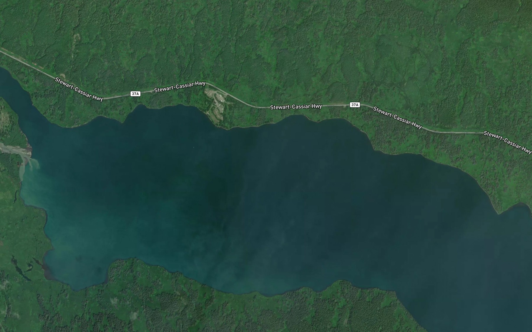 Satellite map of the Goldsmith Creek