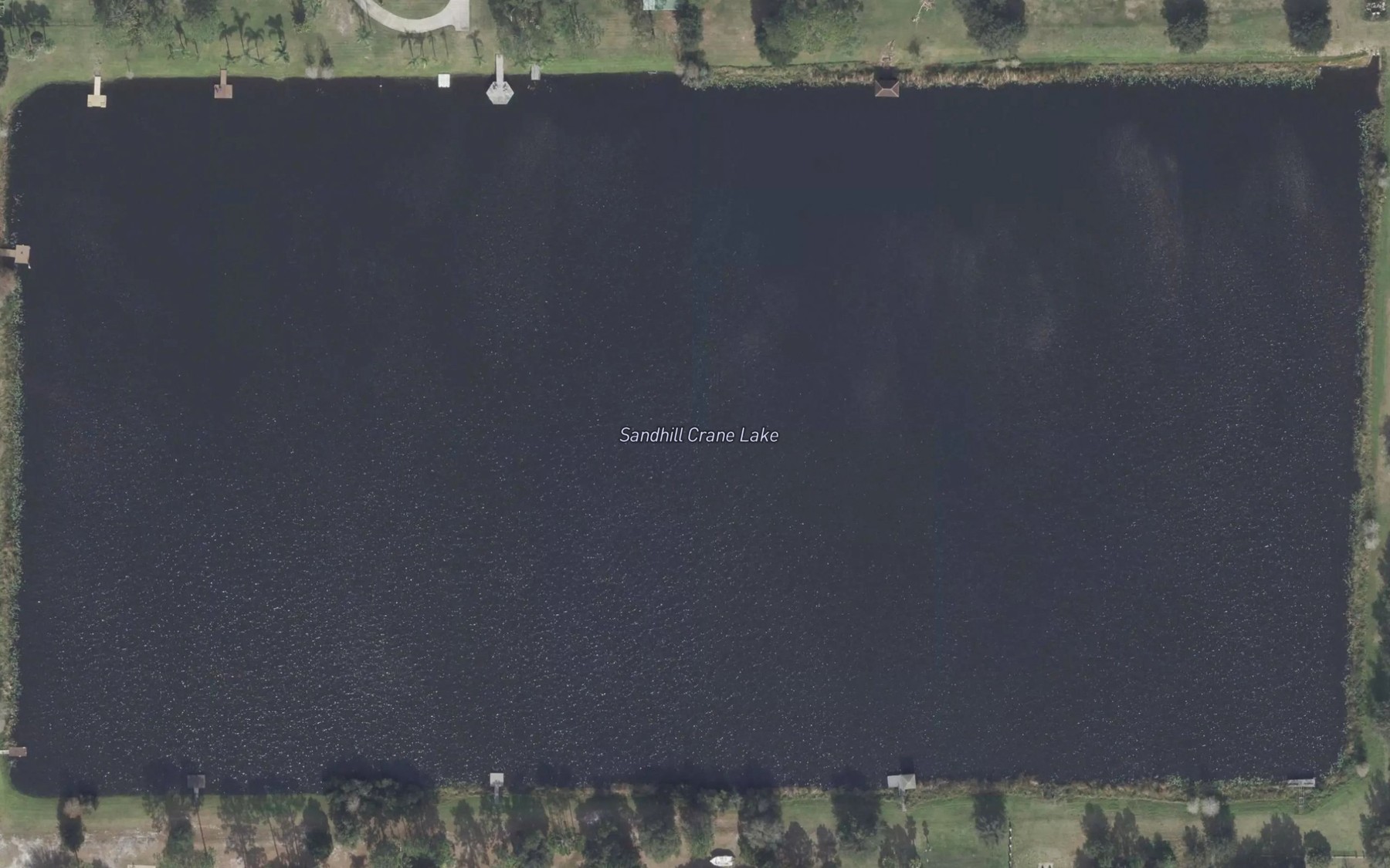 Satellite map of the Sandhill Crane Lake