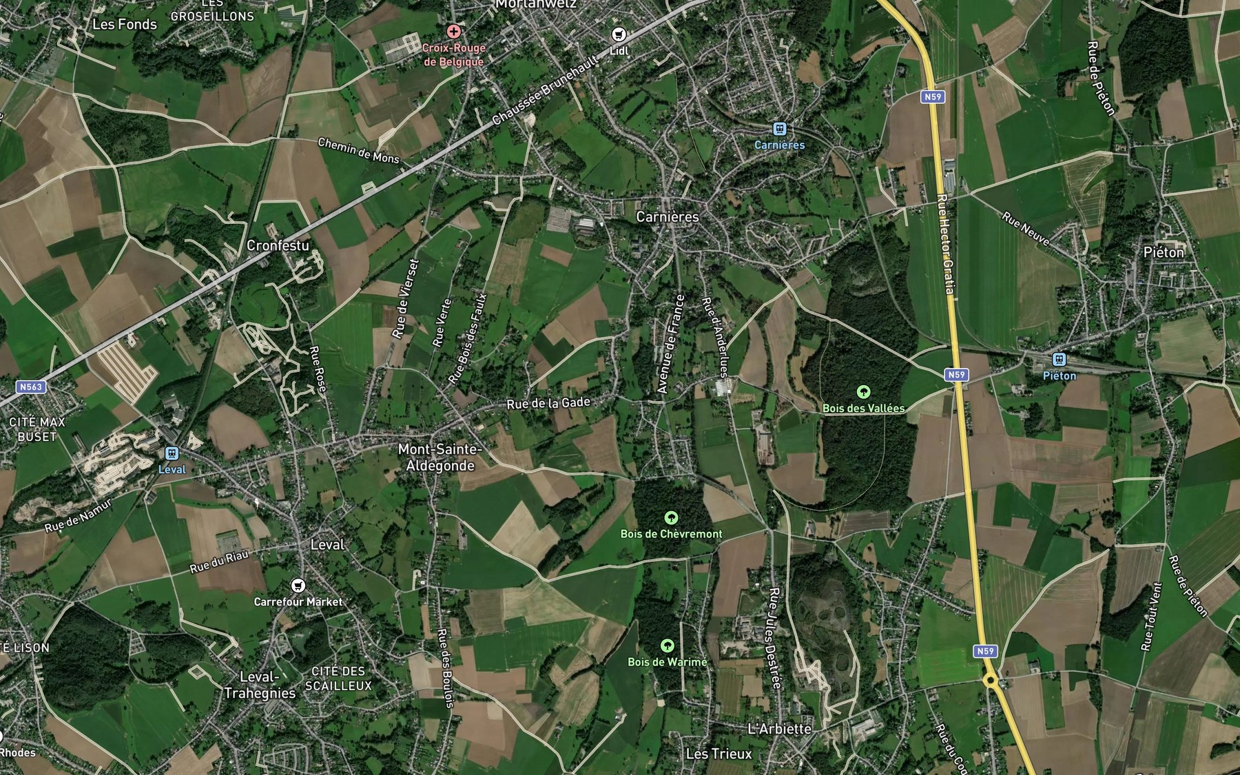 Satellite map of the Haie