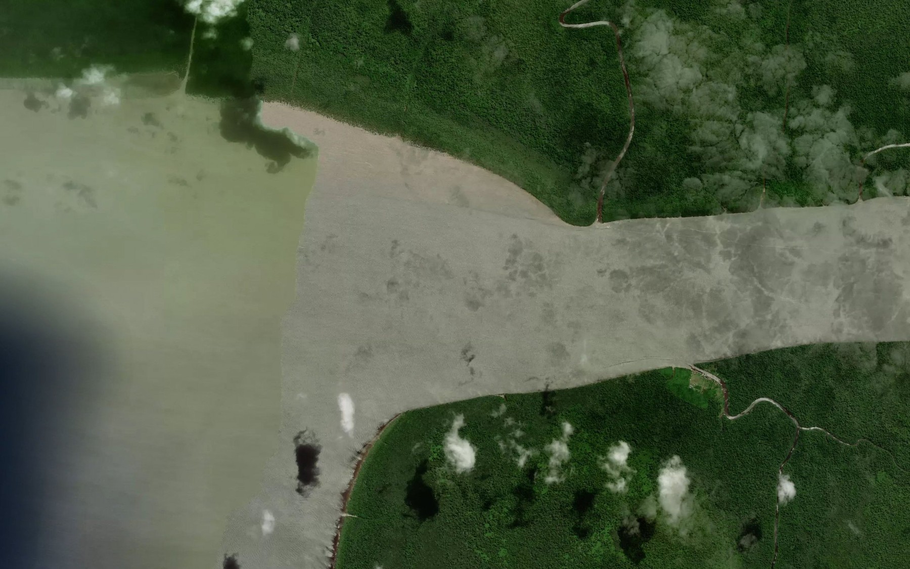 Satellite map of the Sungai Eilanden