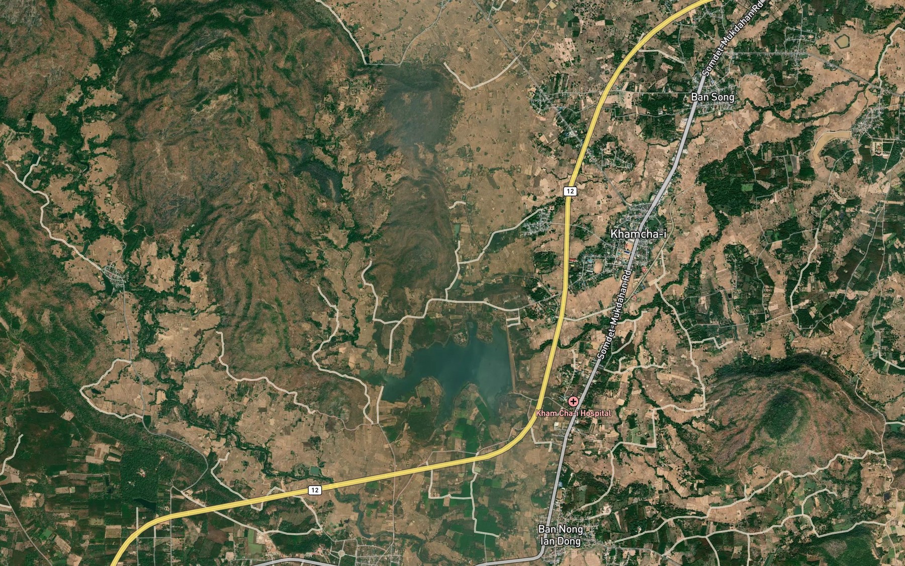 Satellite map of the Nong Tham Phra