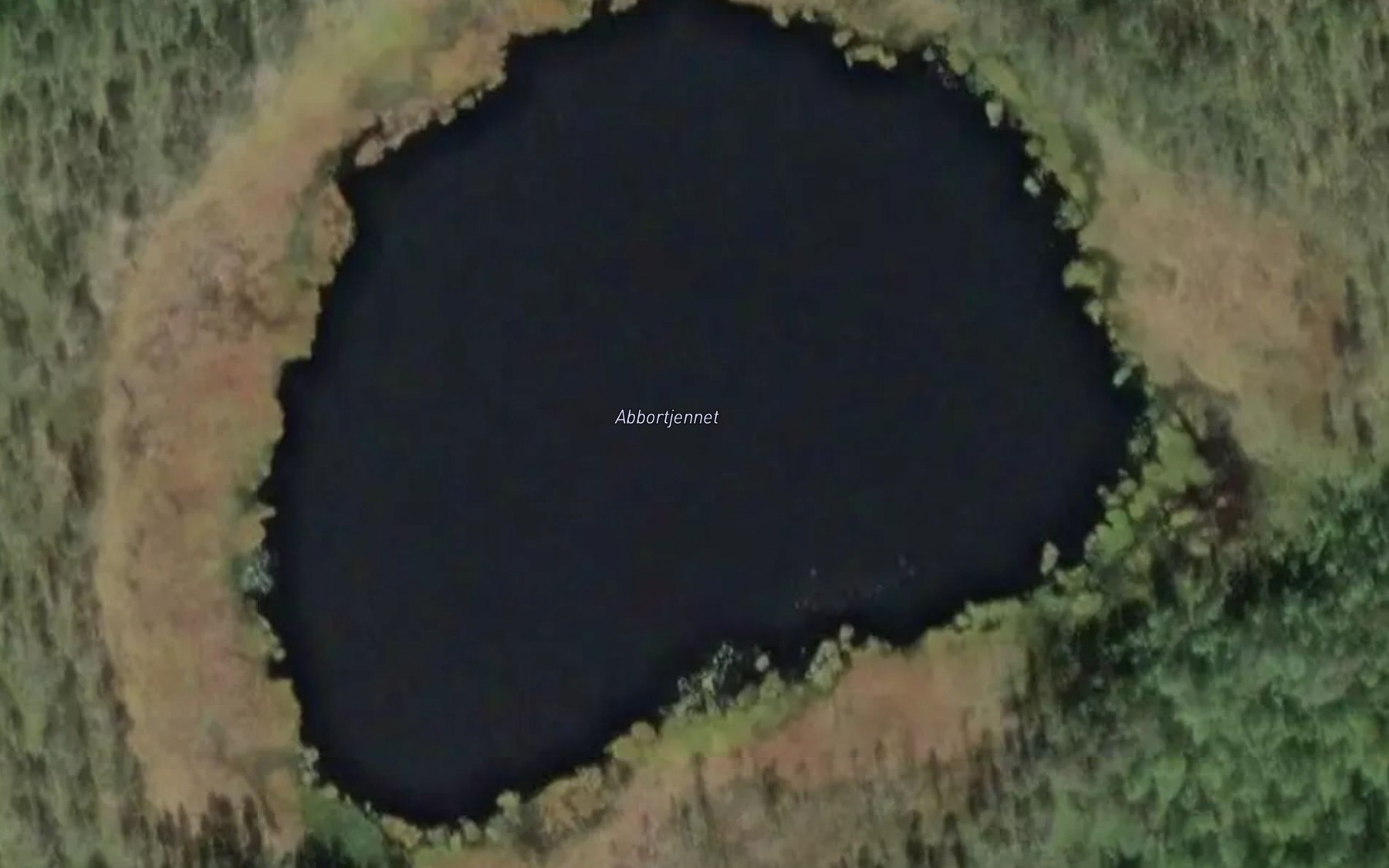 Satellite map of the Abbortjern