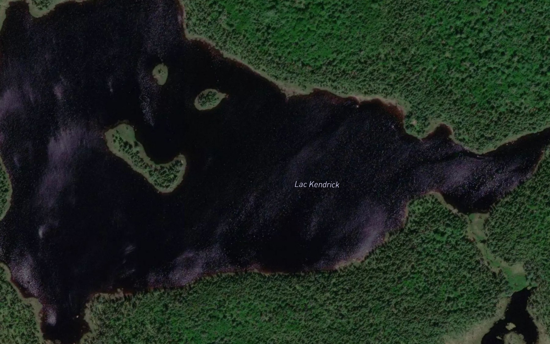 Satellite map of the Lac Kendrick