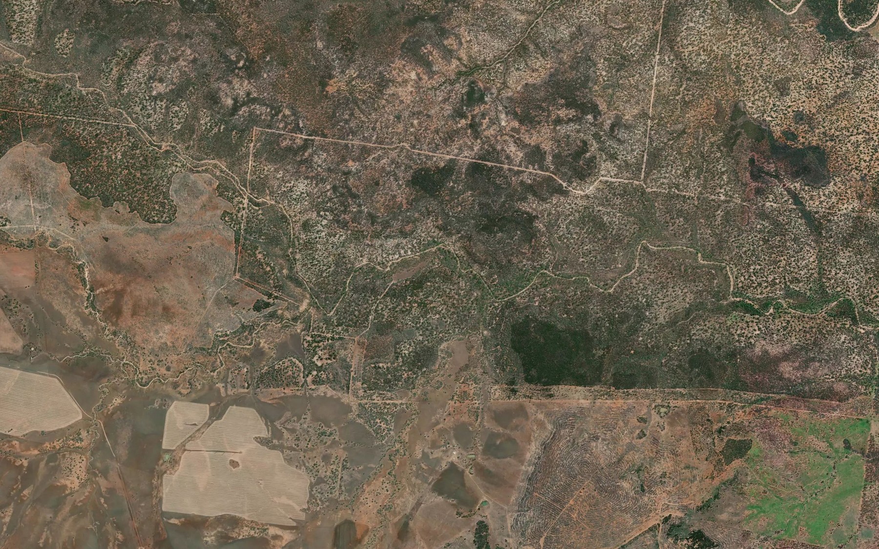 Satellite map of the Fairview Creek