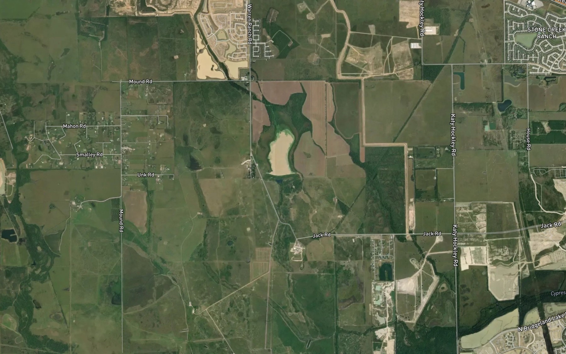 Satellite map of the Warren Lake