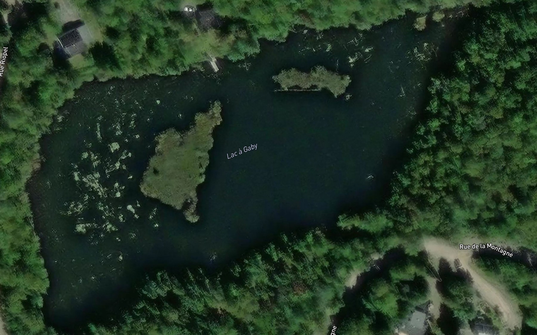 Satellite map of the Lac a Gaby