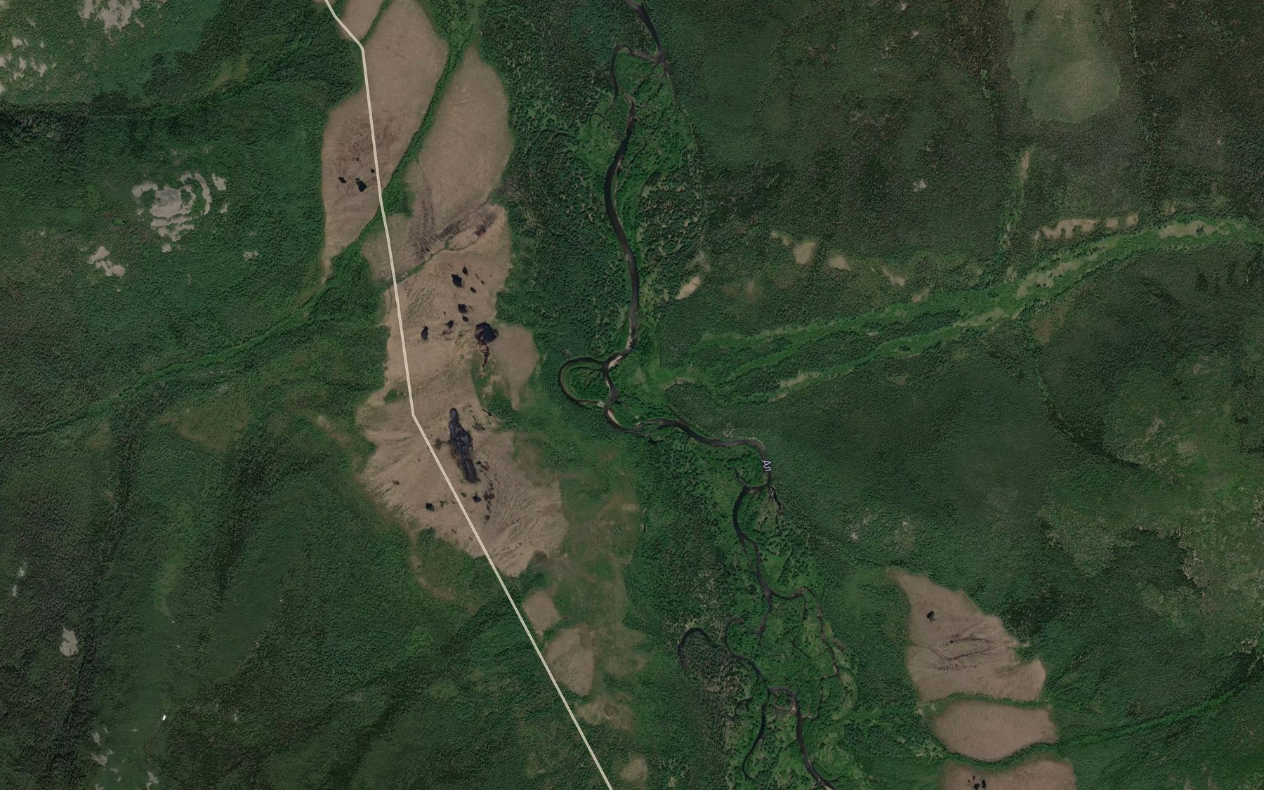 Satellite map of the Shilka