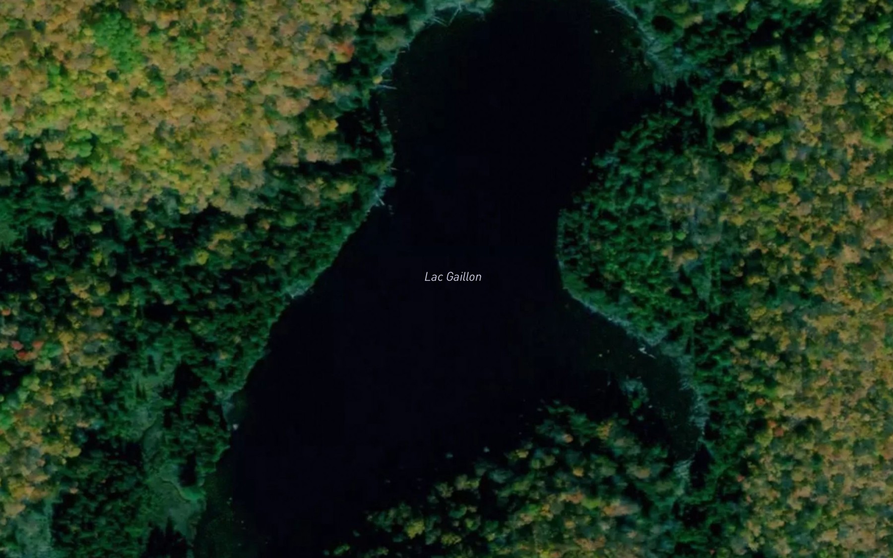 Satellite map of the Lac Gaillon