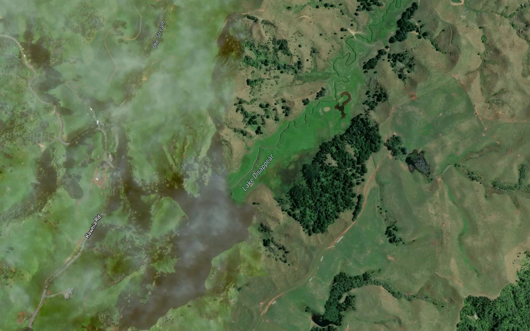 Satellite map of the Lake Disappear