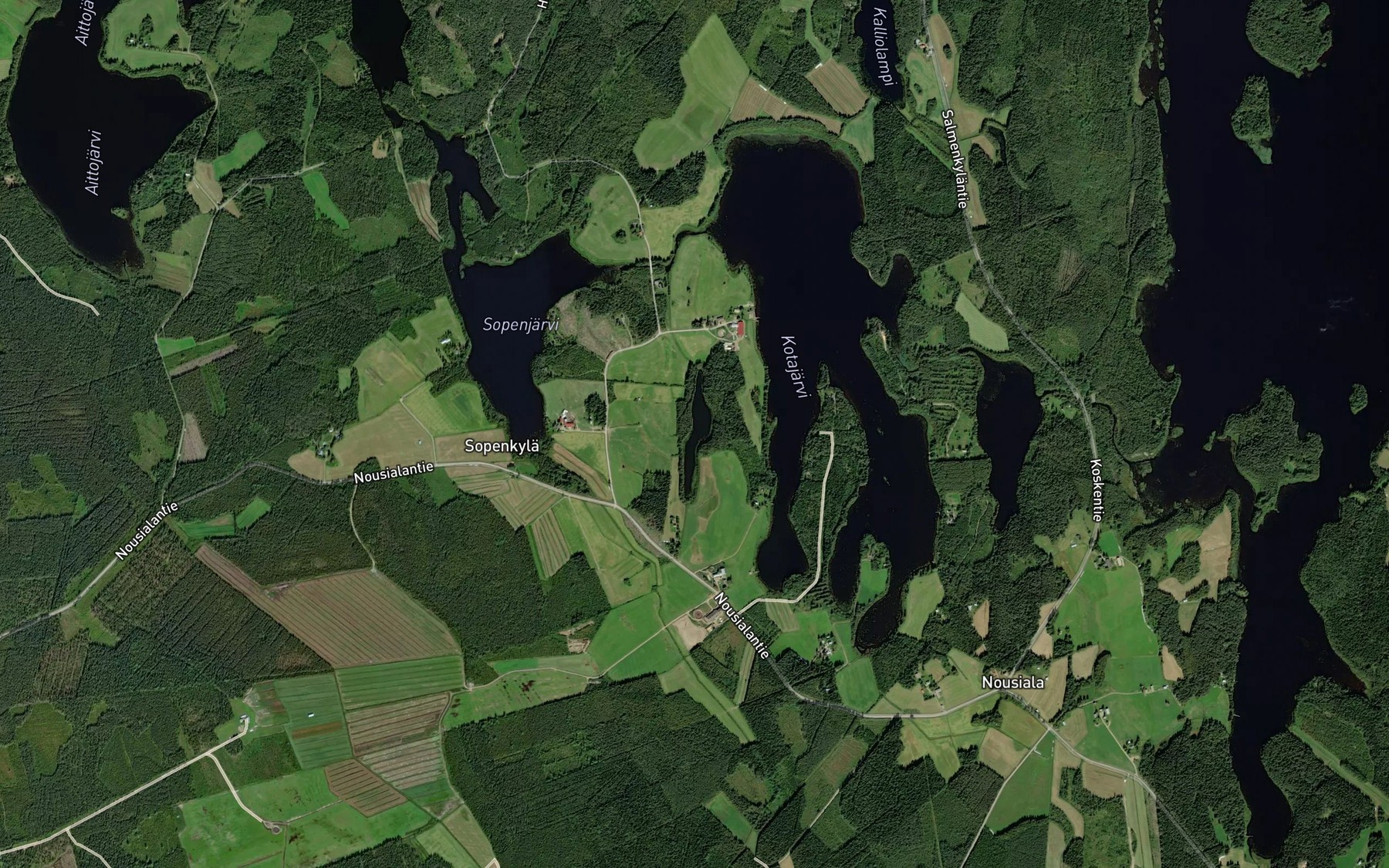 Satellite map of the Paskolampi