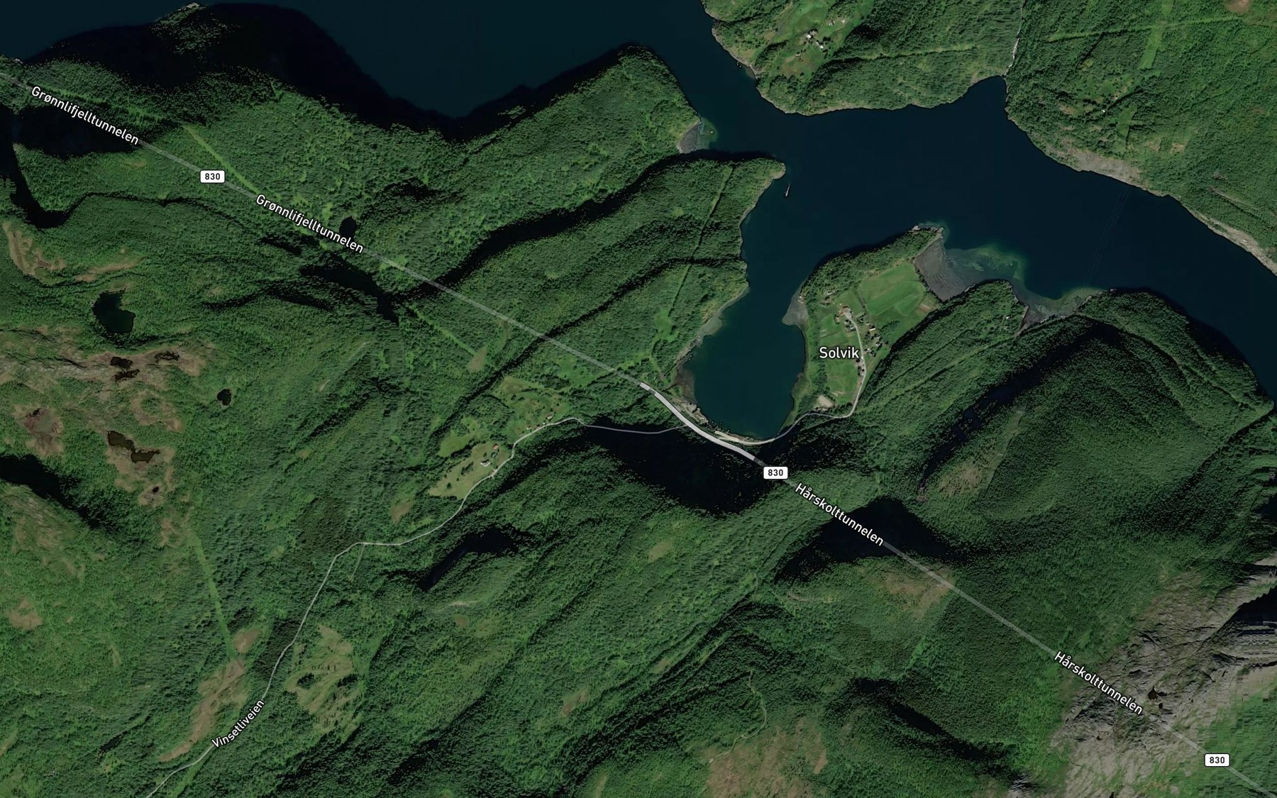 Satellite map of the Vindsetlielva