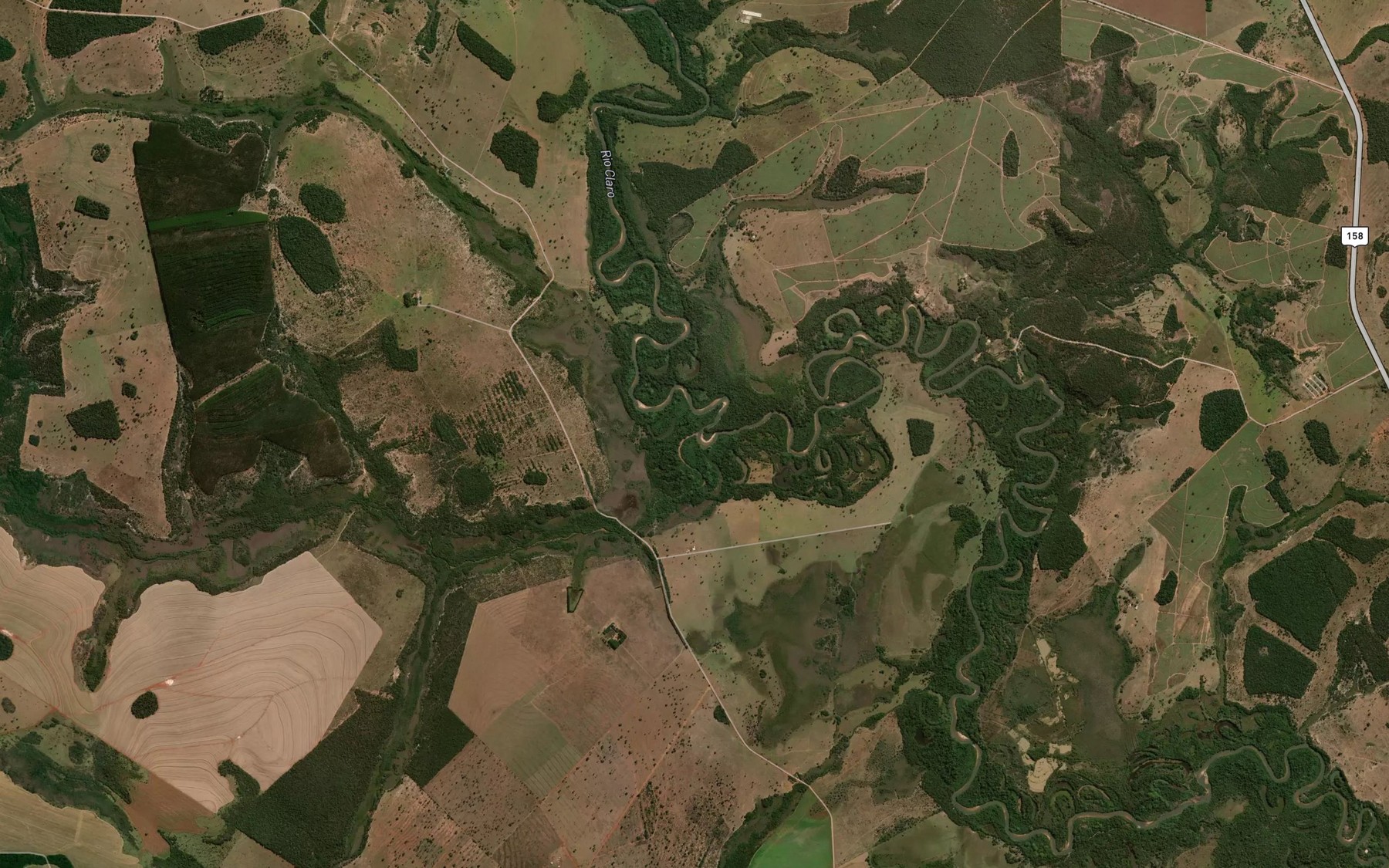 Satellite map of the Ribeirao das Torres