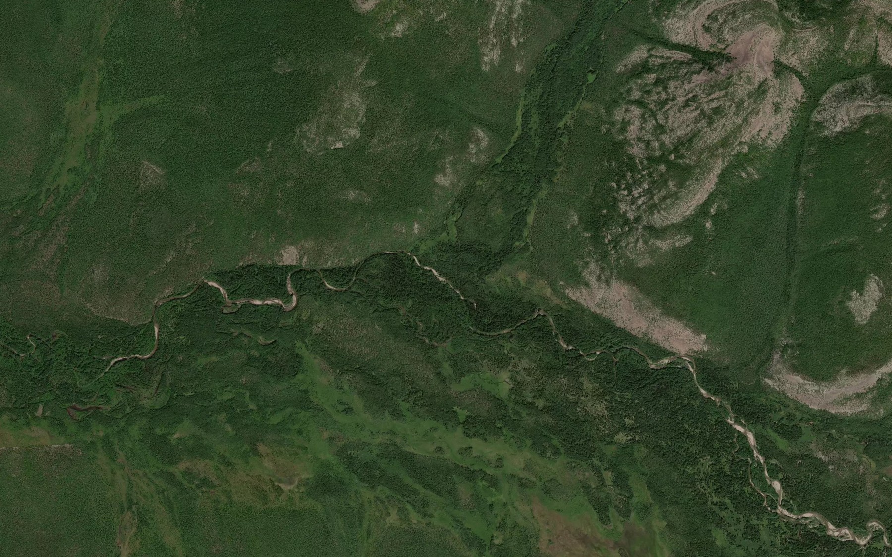 Satellite map of the Dagandya