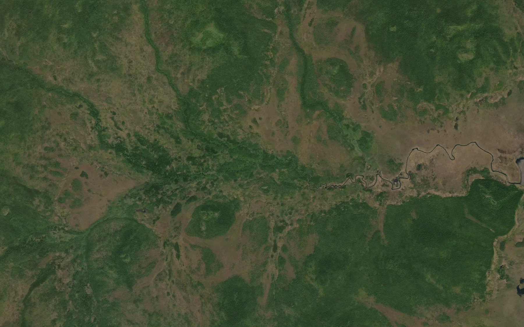 Satellite map of the Levyy Siran