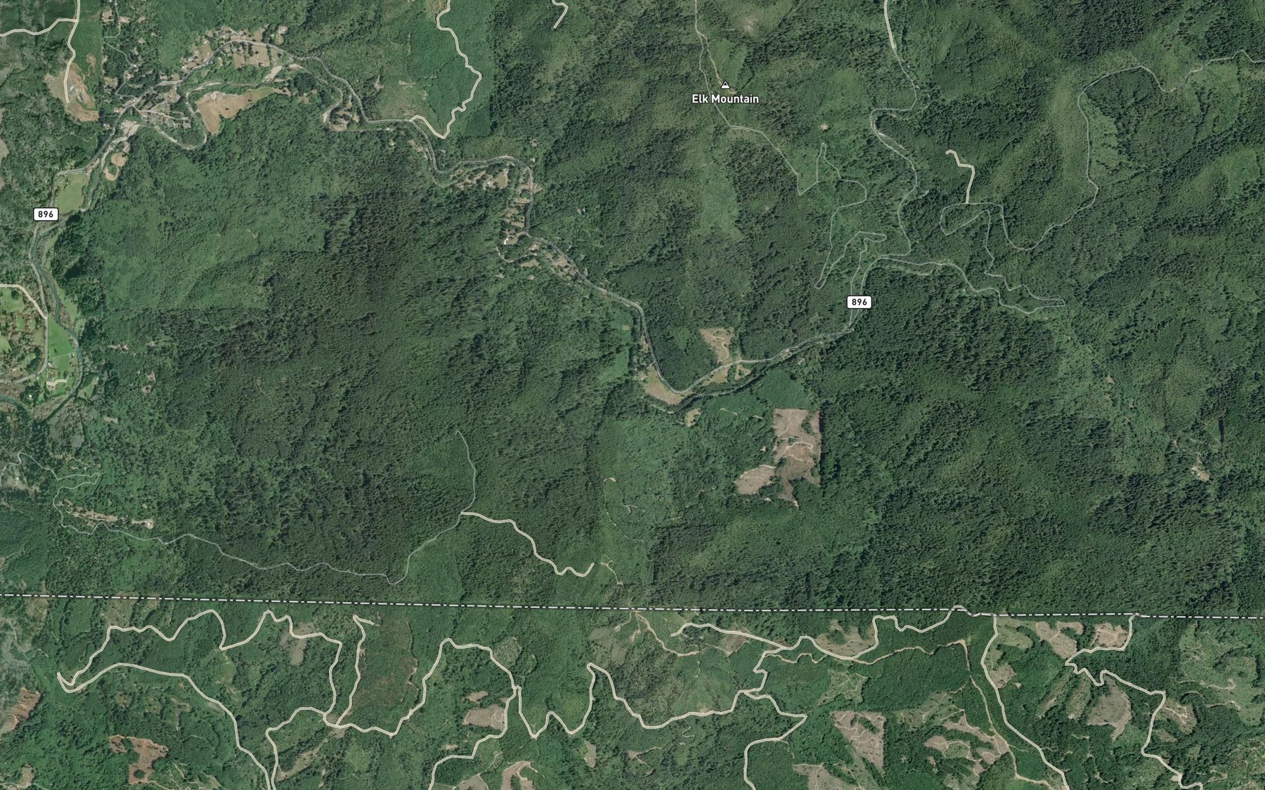 Satellite map of the Wildcat Creek
