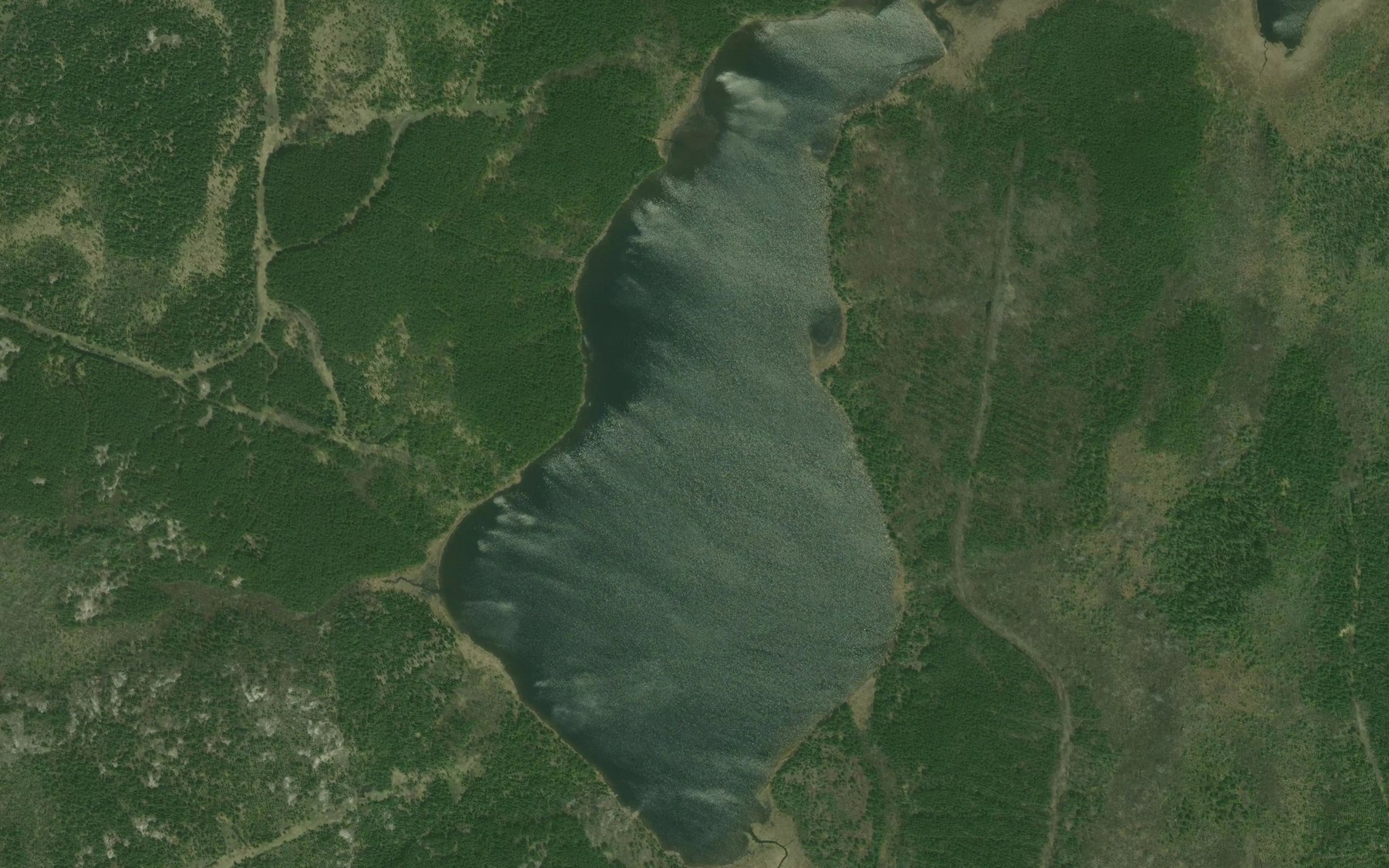 Satellite map of the Alf Lake
