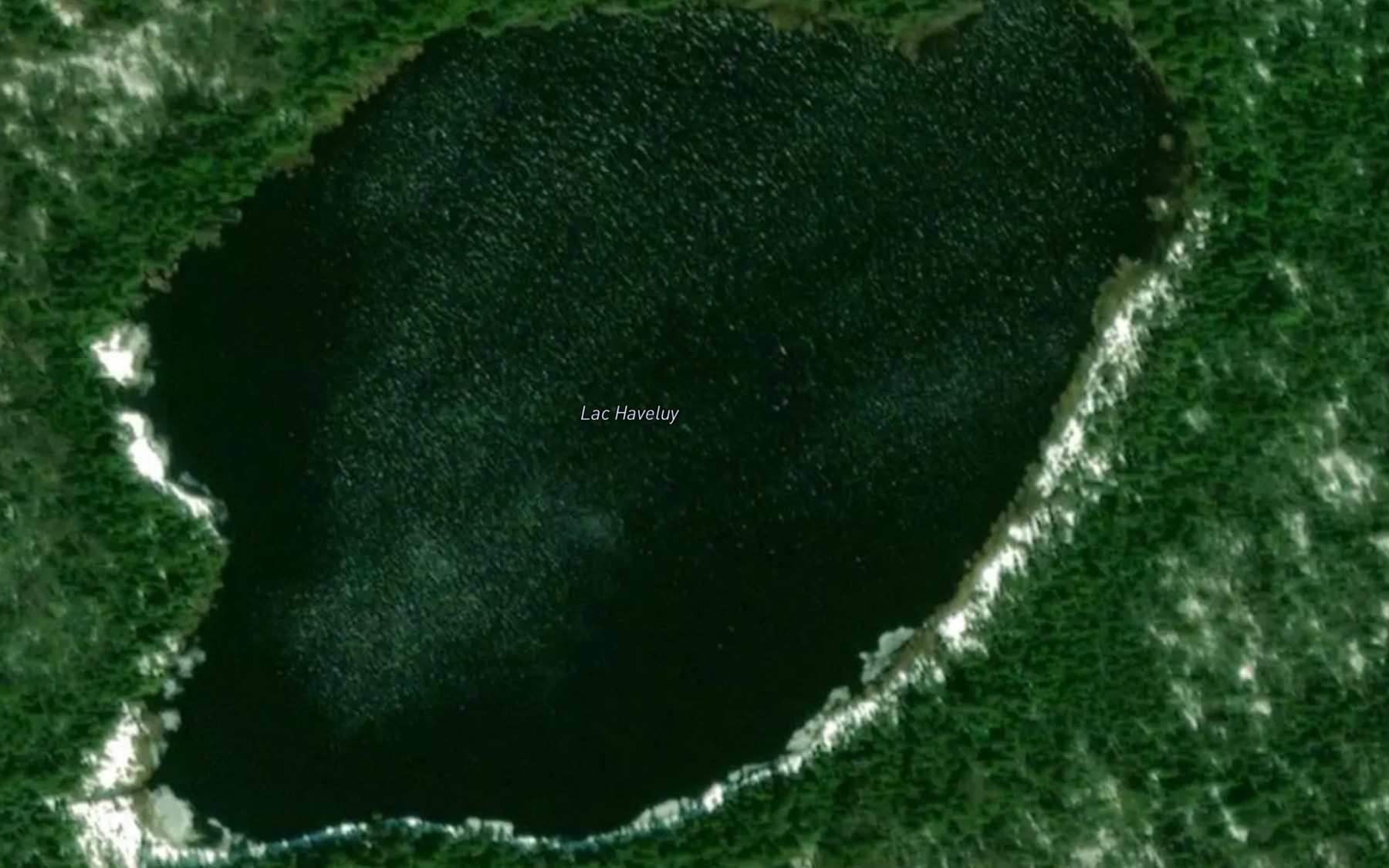 Satellite map of the Lac Haveluy