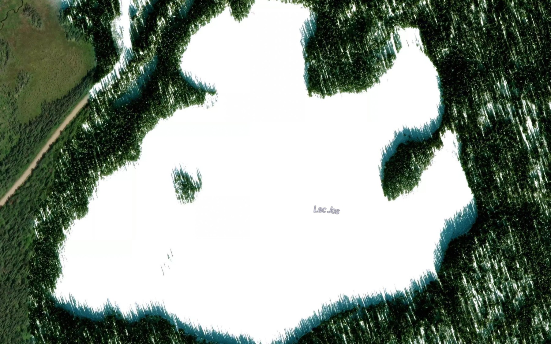 Satellite map of the Lac Jos