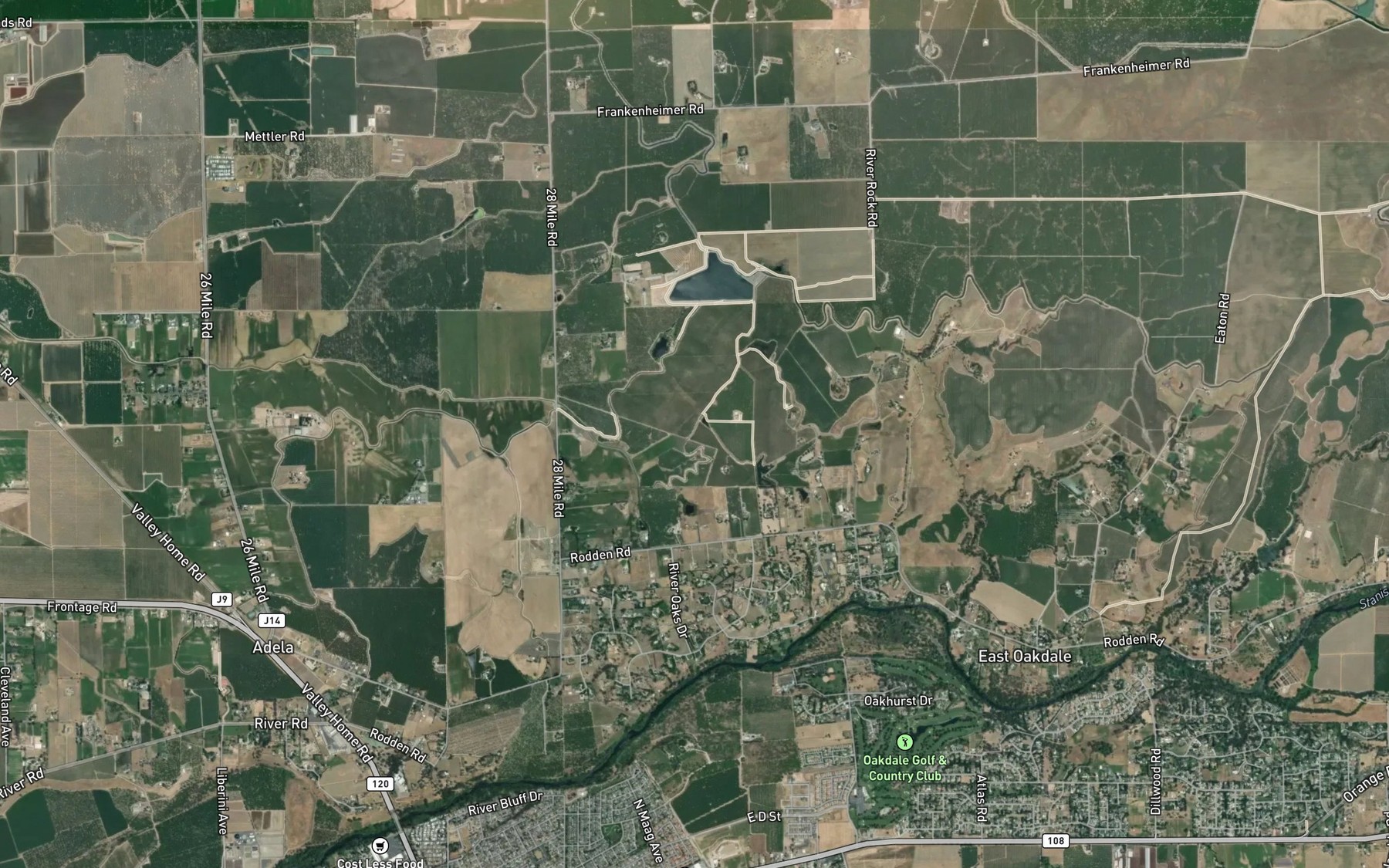 Satellite map of the Hi Line Lateral