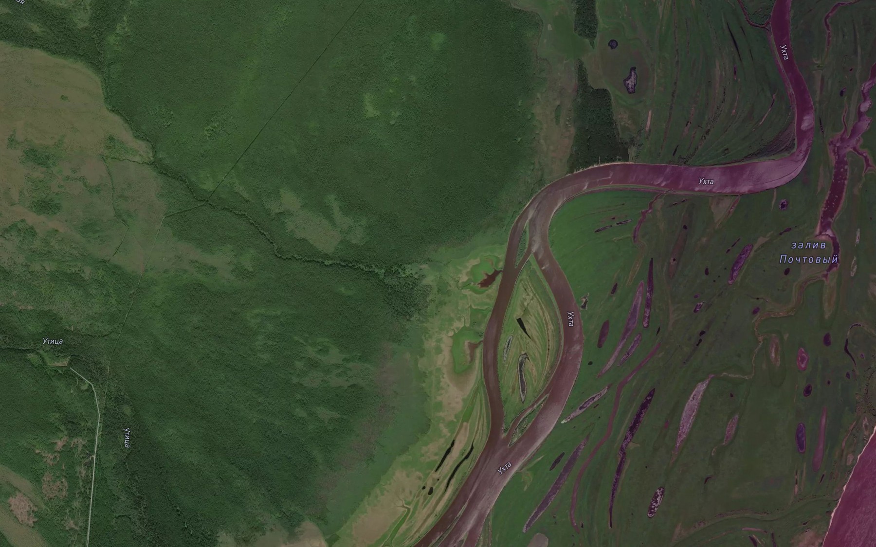 Satellite map of the Cheremoshnaya