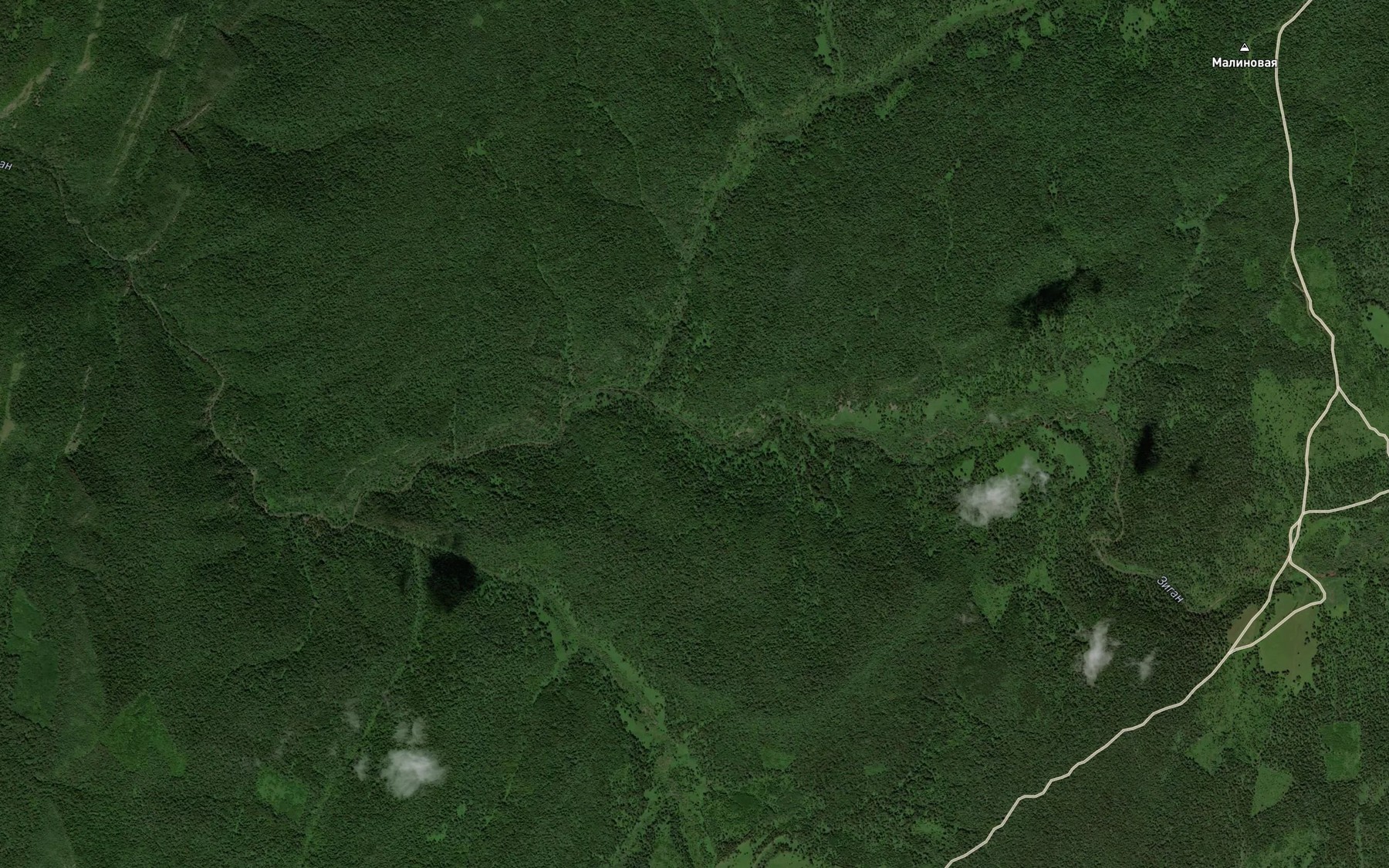 Satellite map of the Yapash