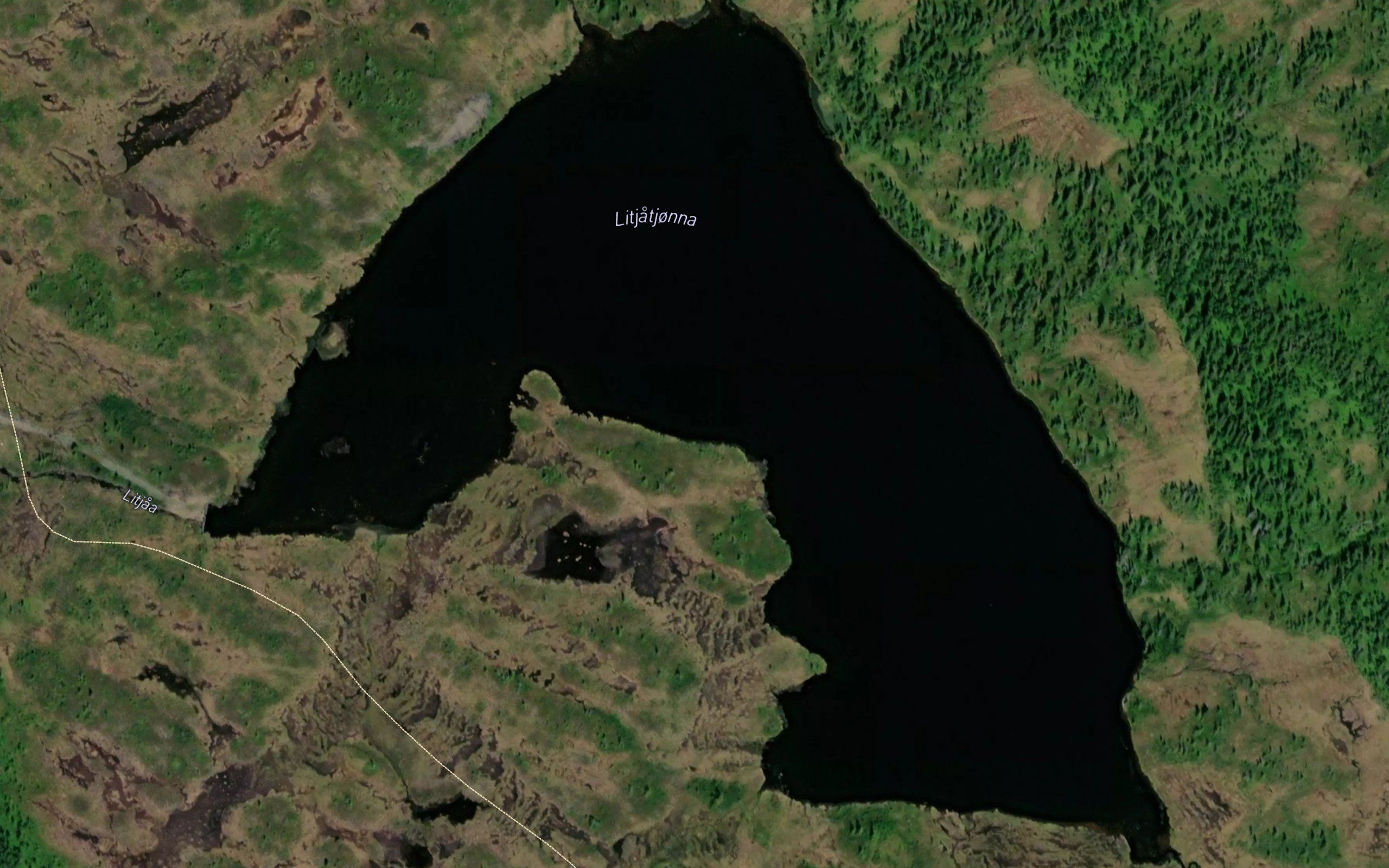 Litlatjorna,vestre