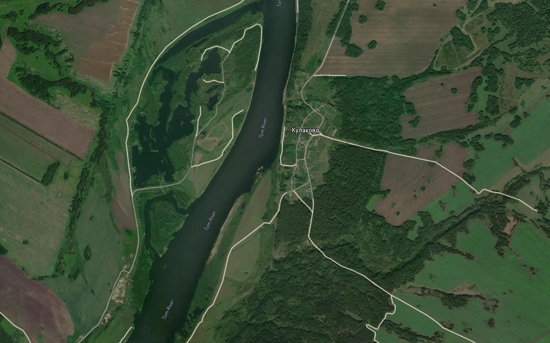 Satellite map of the Os'kina