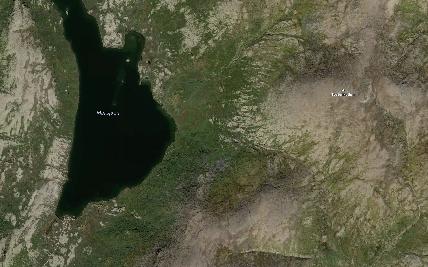 Satellite map of the Rabekken